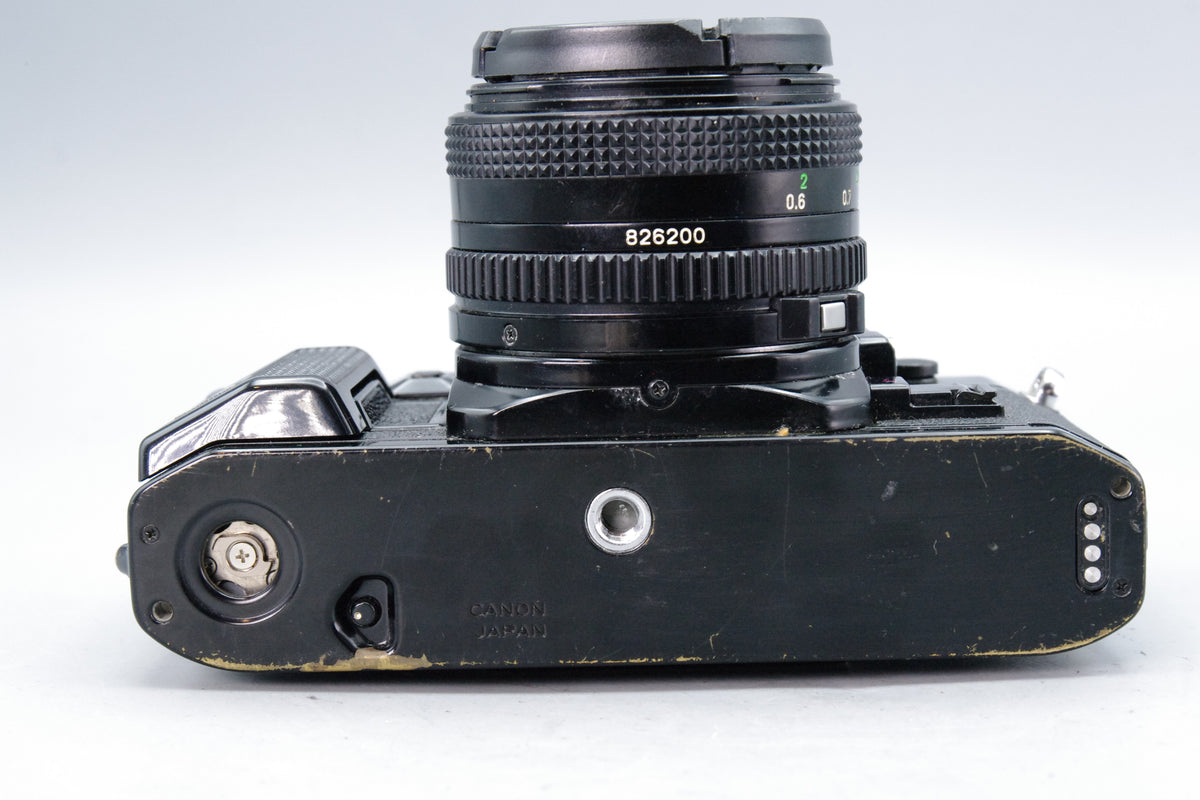 Canon A-1 35mm SLR Camera with FD 50mm f/1.8 Lens - Tested & Working