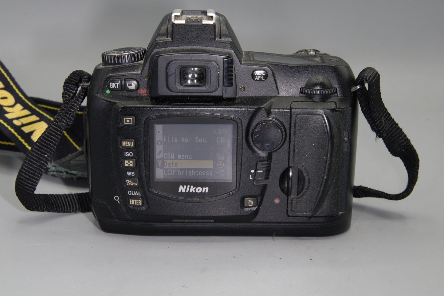 Nikon D70 DSLR Camera Body Only – 6.1MP – Shutter Count 7879 – VGC