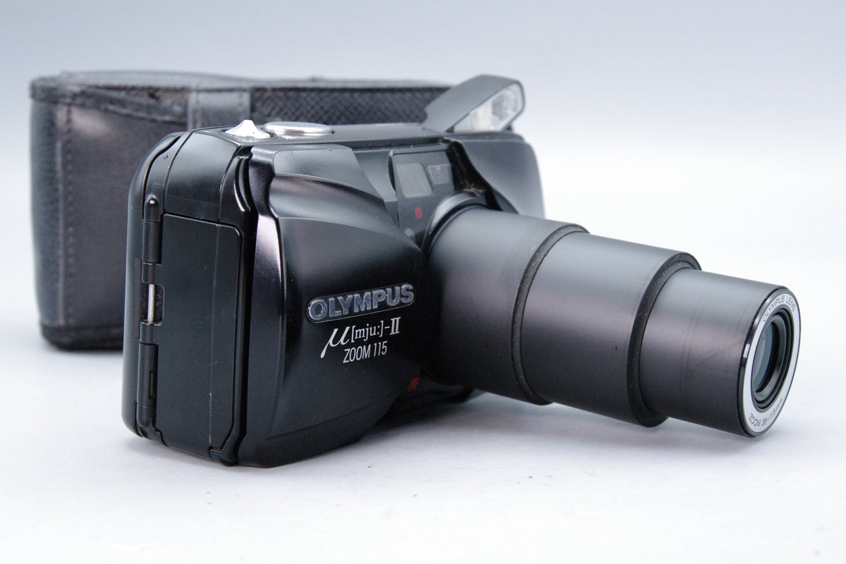 Olympus MJU II Zoom 115 35mm Film Camera with Case – Tested – VGC
