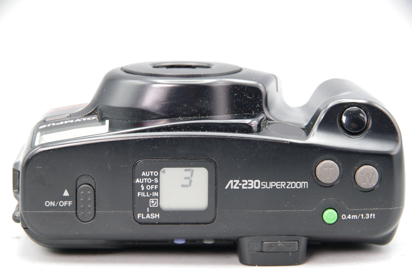 Olympus AZ‑230 Super Zoom 35mm Film Camera – Very Good Condition