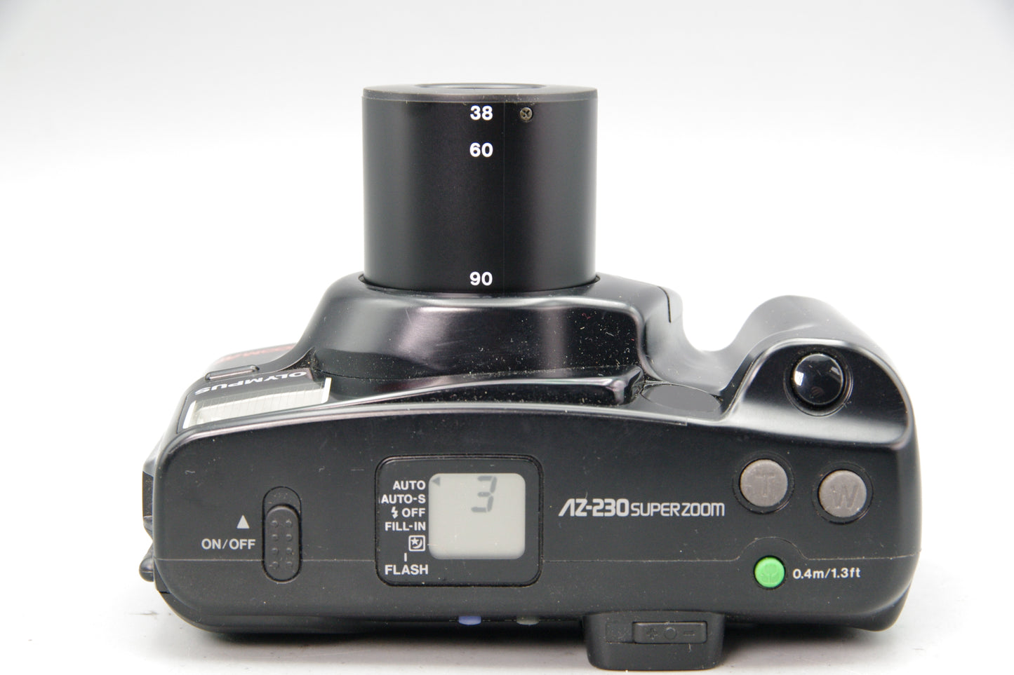 Olympus AZ‑230 Super Zoom 35mm Film Camera – Very Good Condition