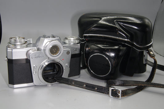 Zeiss Ikon Contarex Bullseye 35mm SLR Camera with Case – Excellent Condition