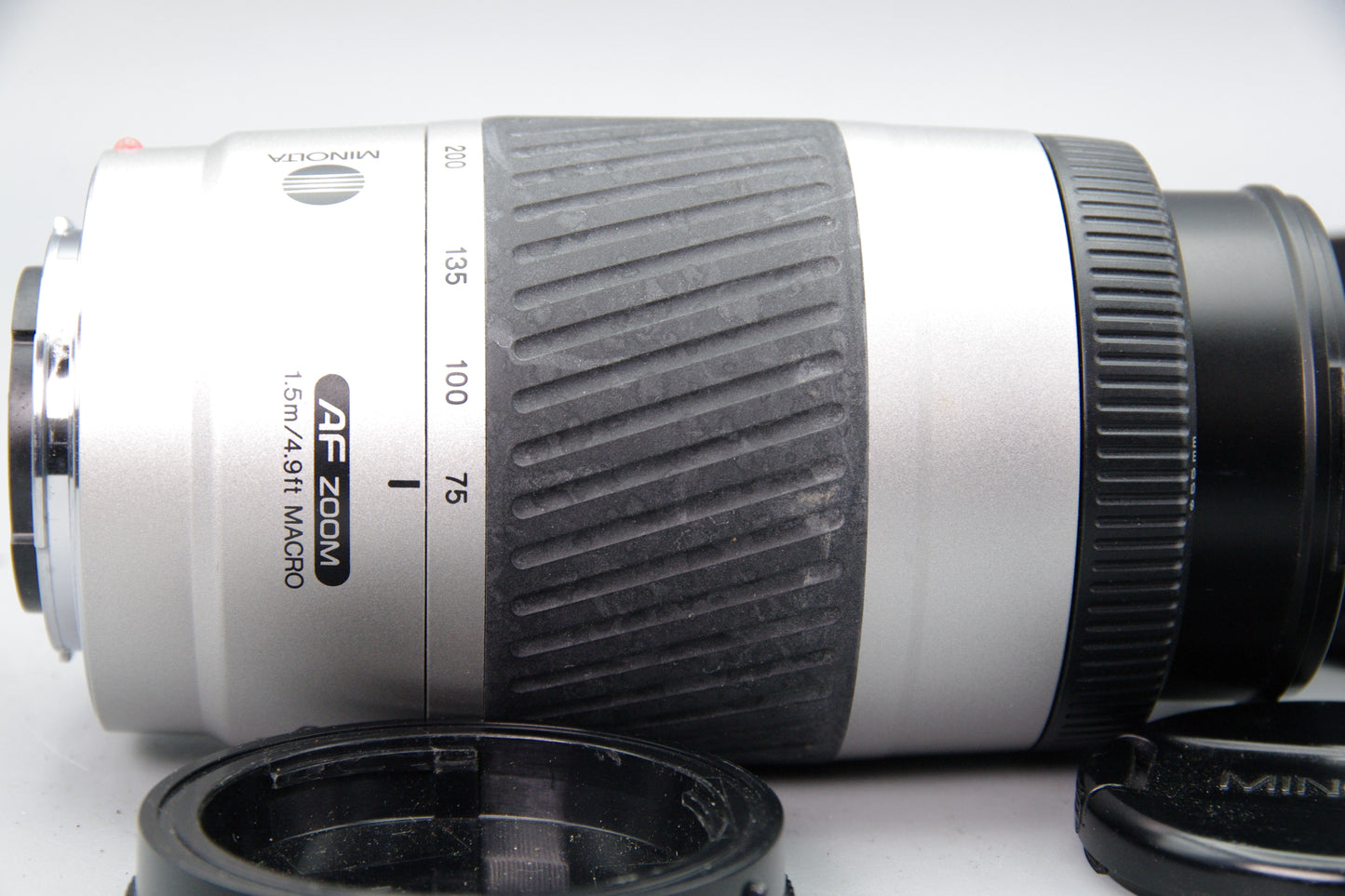 Minolta 75–300mm AF Zoom A‑Mount Lens with Hood – Very Good Condition
