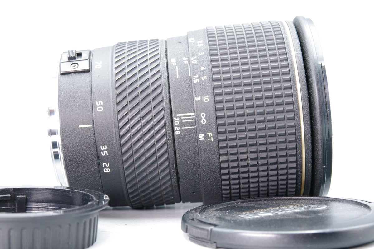 Tokina AT-X PRO 28-70mm f2.6-2.8 Zoom Lens Canon EF Mount Front Rear Caps Tested