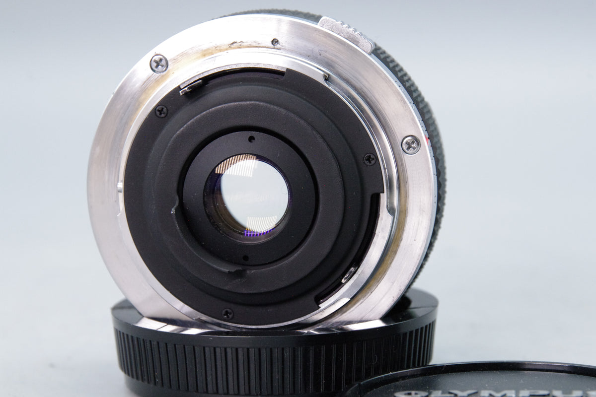 Olympus OM Zuiko MC Auto‑W 21mm f/3.5 Lens – With Caps – Excellent