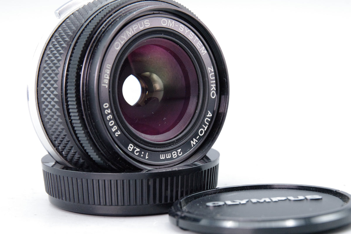Olympus Zuiko Auto-W 28mm f/2.8 Wide Angle Lens – OM Mount – Excellent