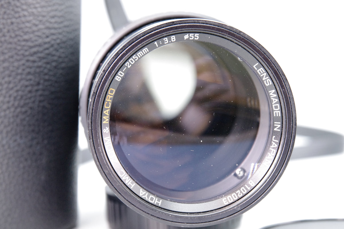 Hoya HMC Zoom Macro 80-205mm f3.8 Telephoto Lens Olympus OM Mount