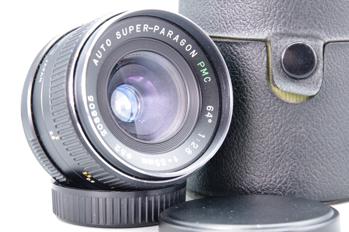 Auto Super-Paragon PMC 35mm f2.8 Wide Angle Lens Pentax K Mount Case Tested