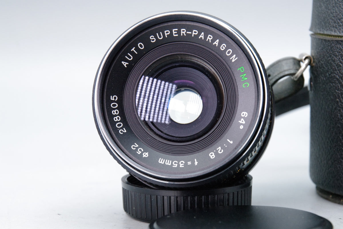 Auto Super-Paragon PMC 35mm f2.8 Wide Angle Lens Pentax K Mount Case Tested