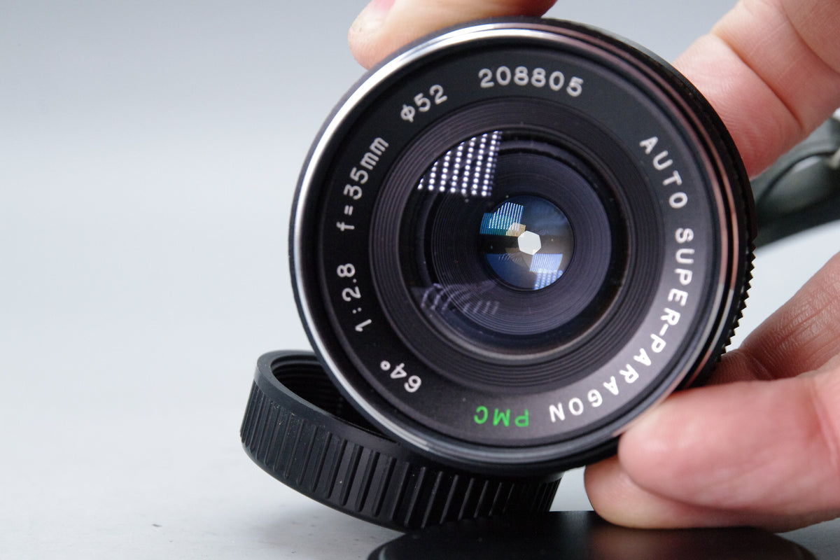 Auto Super-Paragon PMC 35mm f2.8 Wide Angle Lens Pentax K Mount Case Tested