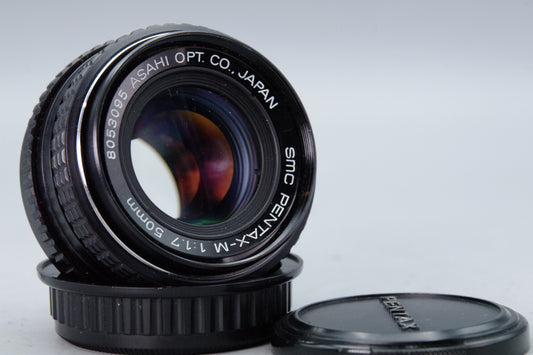 SMC Pentax‑M 50mm f1.7 Lens – Pentax K Mount – Manual Focus – Excellent