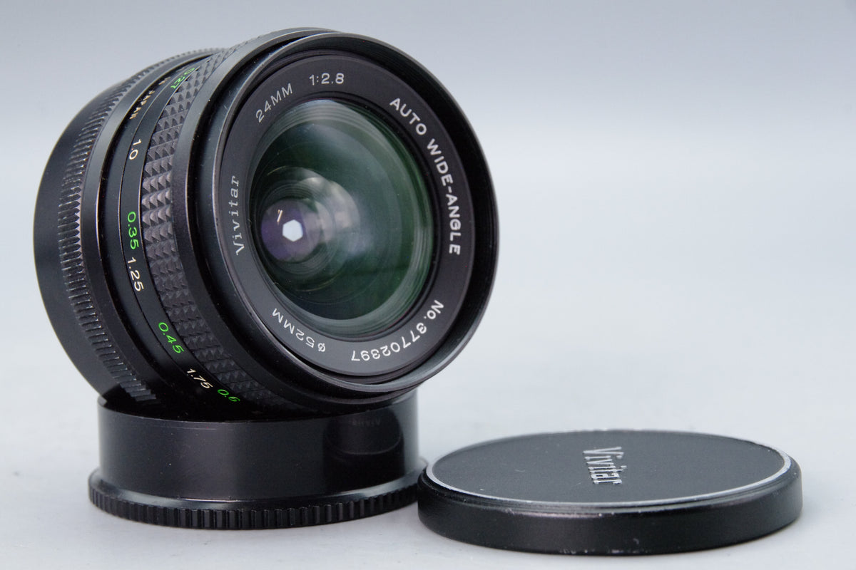 Vivitar 24mm f2.8 Auto Wide-Angle Lens Konica AR Mount Caps Tested