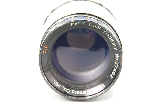 Petri 135mm f/3.5 Lens for Petri Breech‑Lock – Excellent Condition