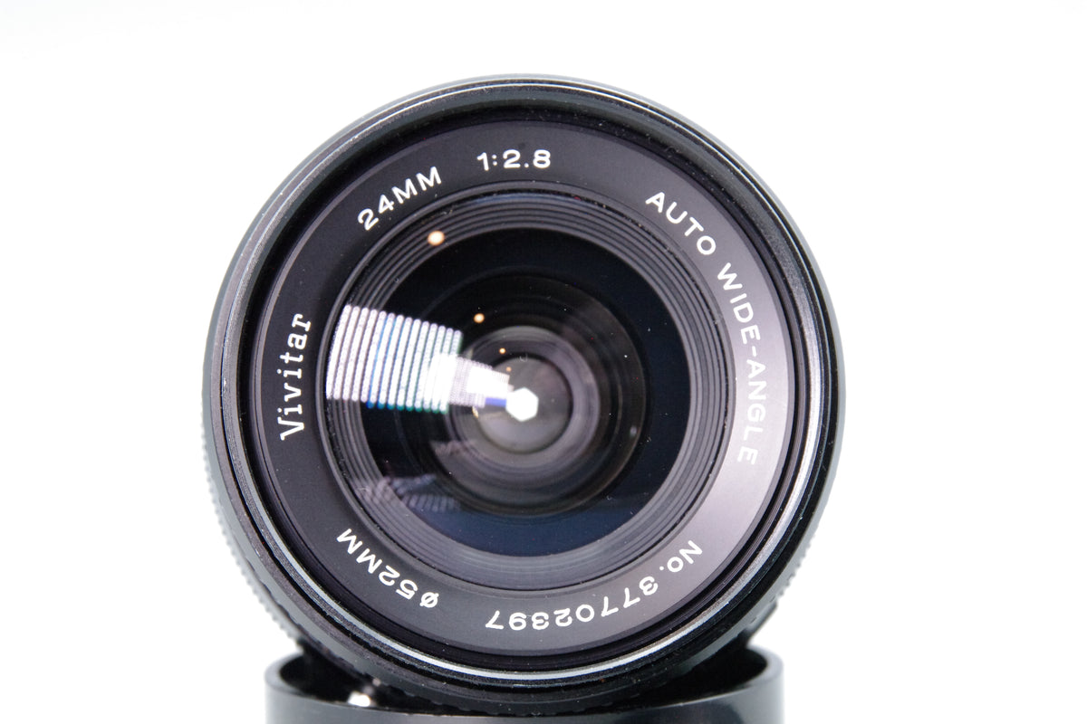 Vivitar 24mm f2.8 Auto Wide-Angle Lens Konica AR Mount Caps Tested