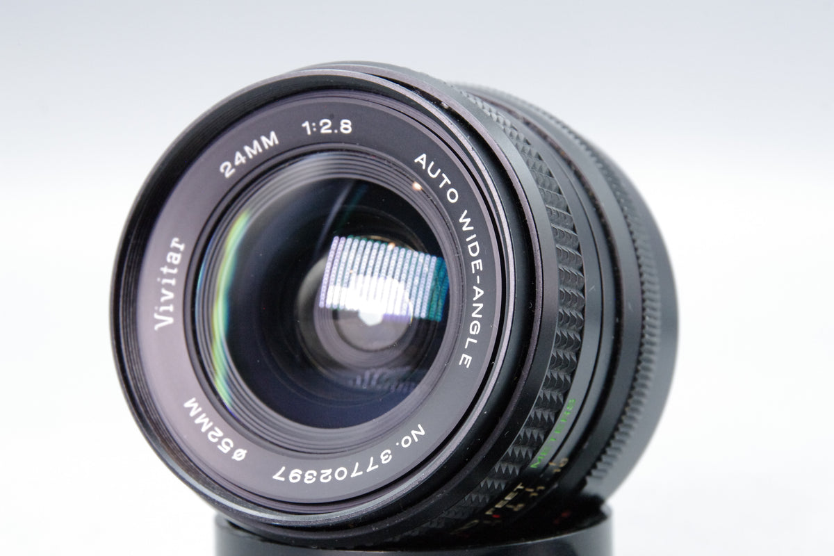 Vivitar 24mm f2.8 Auto Wide-Angle Lens Konica AR Mount Caps Tested