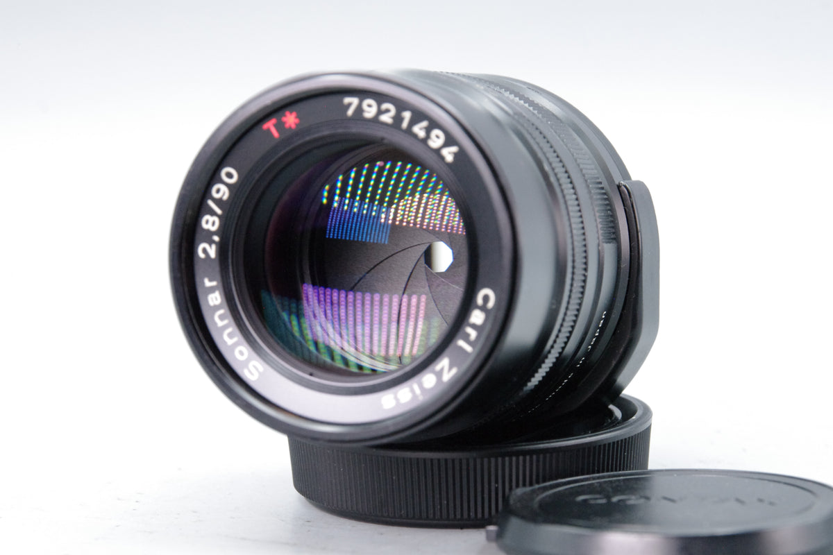 Carl Zeiss Sonnar 90mm f/2.8 T* Lens – Contax G Mount with Caps – Excellent