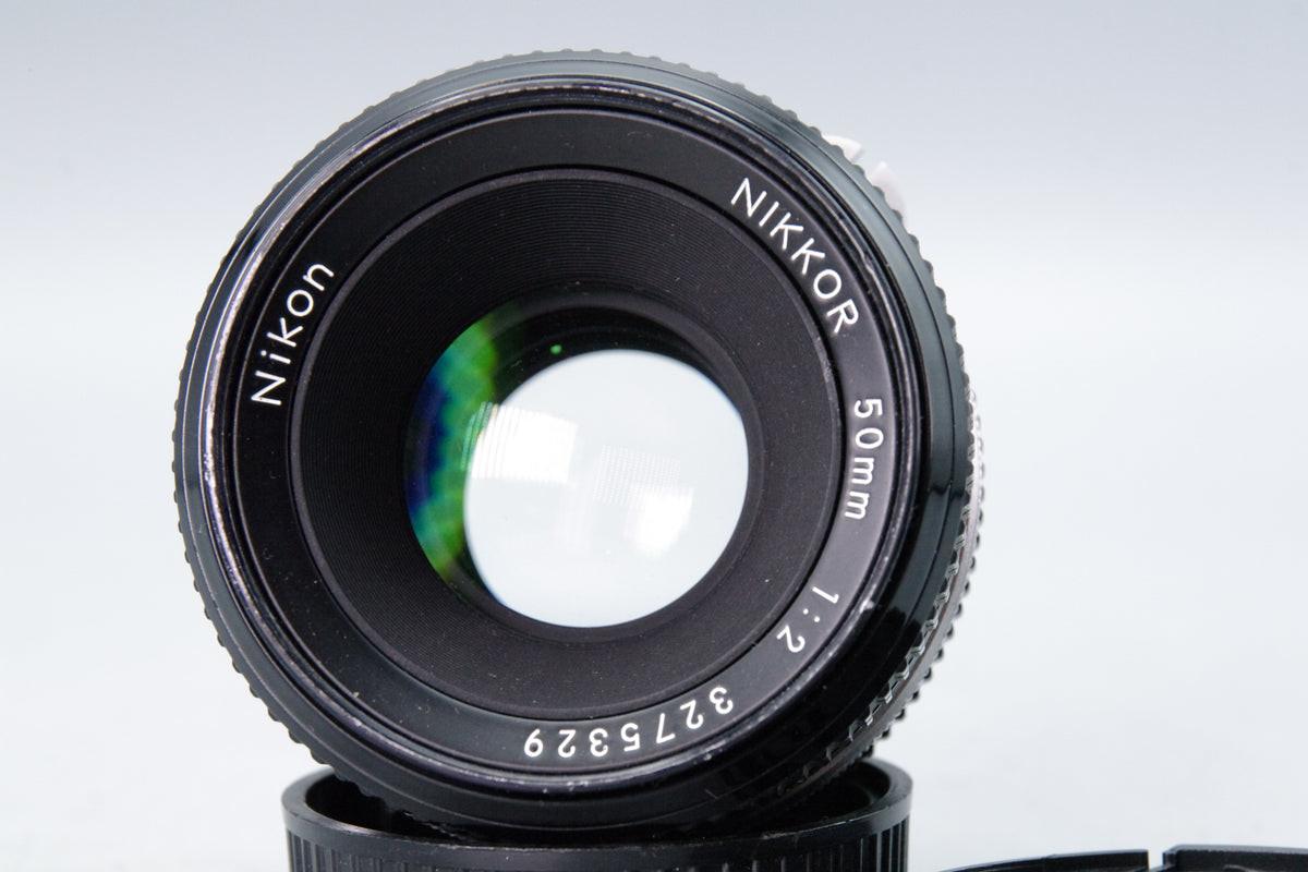 Nikon Nikkor 50mm f/2 Pre‑AI Lens – Nikon F Mount – Manual Focus – Excellent