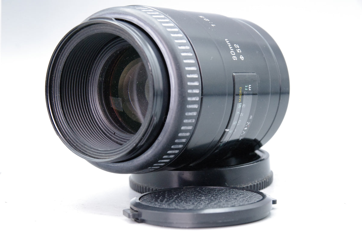 Tamron SP 90mm f2.5 Macro Lens 52EM Minolta Sony A Mount Front Rear Caps Tested