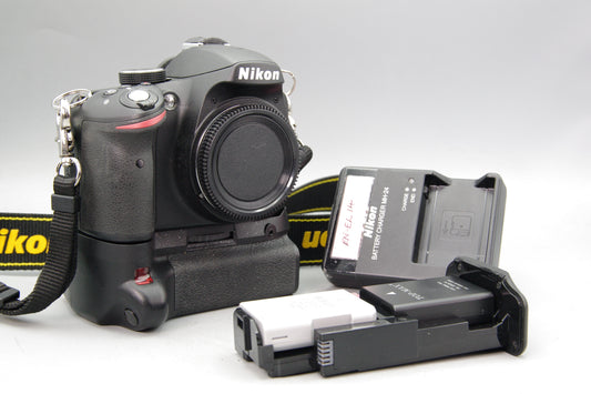 Nikon D3200 DSLR Body with Battery Grip, Batteries and Charger - S/C 1335