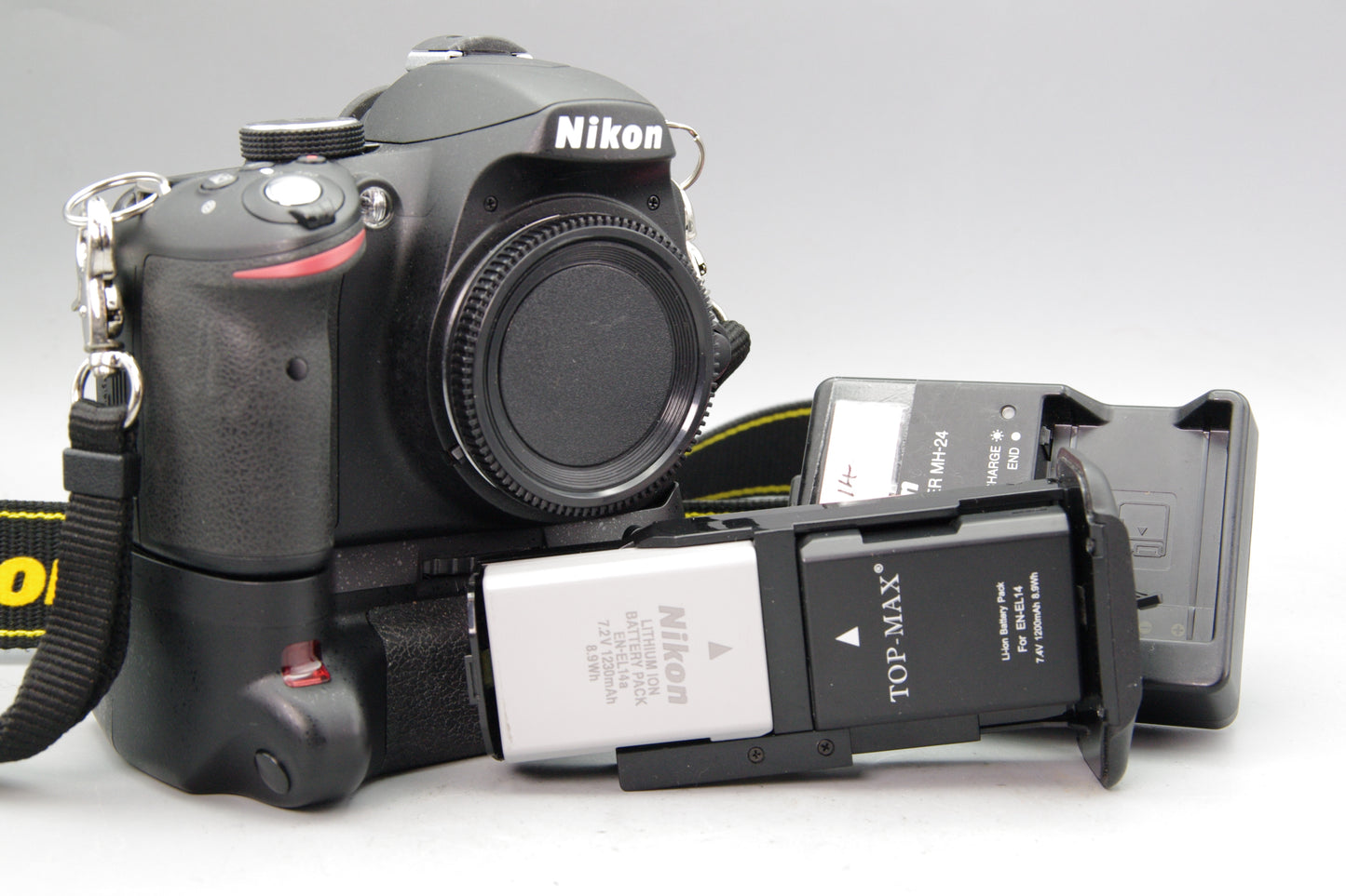 Nikon D3200 DSLR Body with Battery Grip, Batteries and Charger - S/C 1335