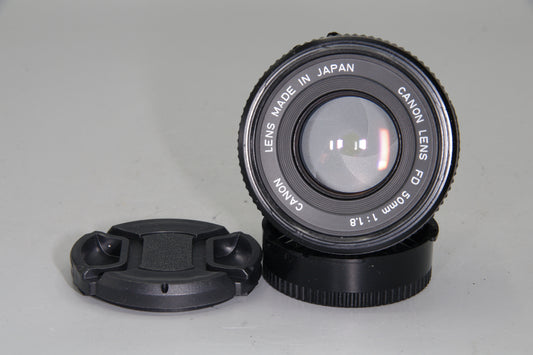 Canon FD 50mm f/1.8 Lens – MFD or FDn – Sharp Prime – Classic Manual Focus