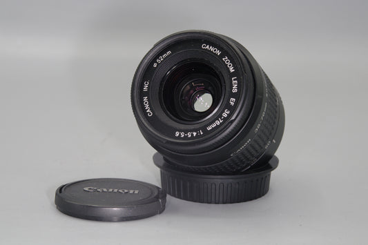 Canon EF 38-76mm F/4.5-5.6 AF Zoom Lens with Caps