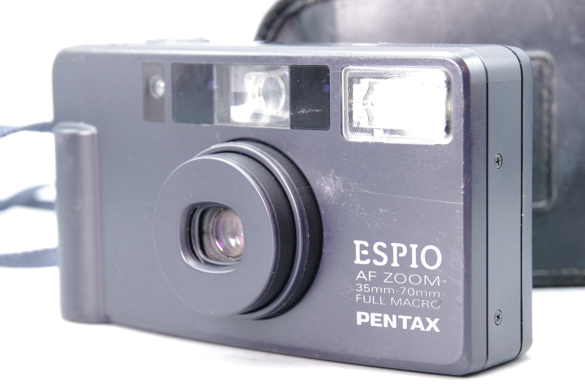 Pentax Espio AF Zoom 35-70mm Full Macro 35mm Camera with case