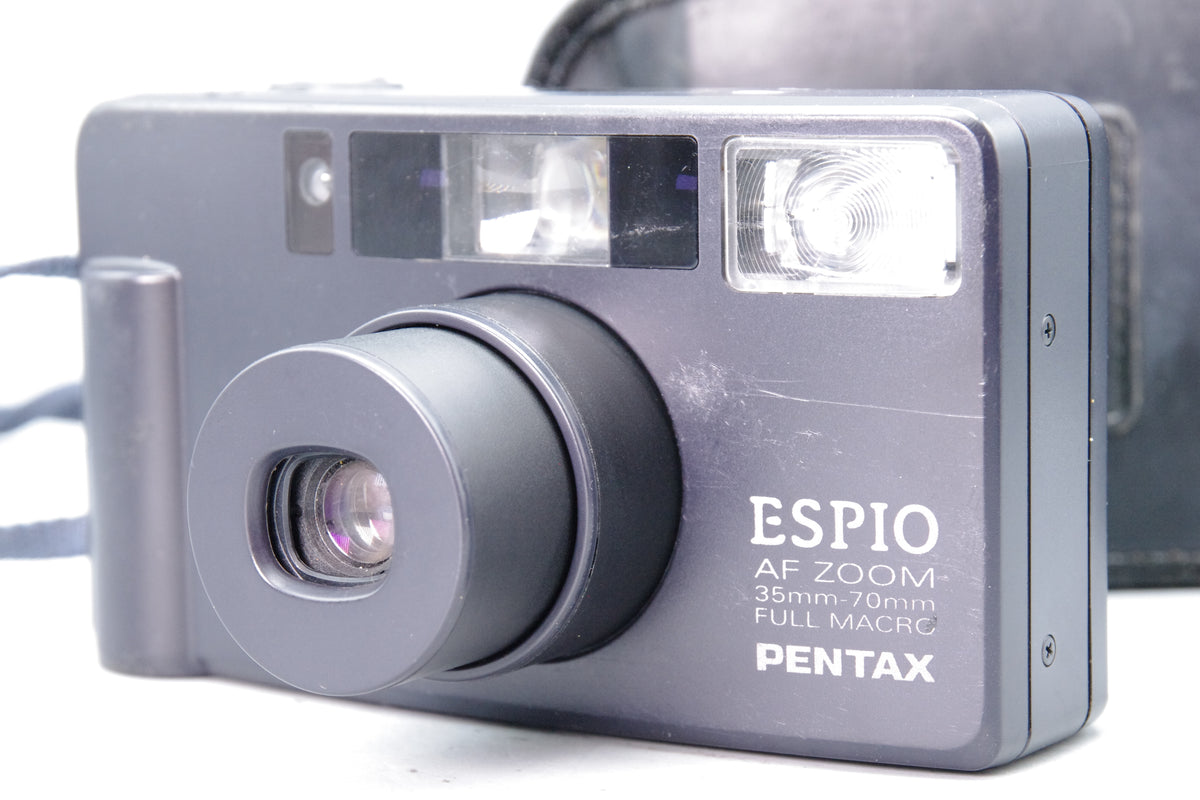 Pentax Espio AF Zoom 35-70mm Full Macro 35mm Camera with case