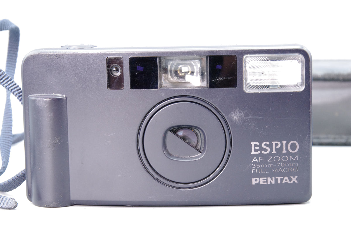 Pentax Espio AF Zoom 35-70mm Full Macro 35mm Camera with case