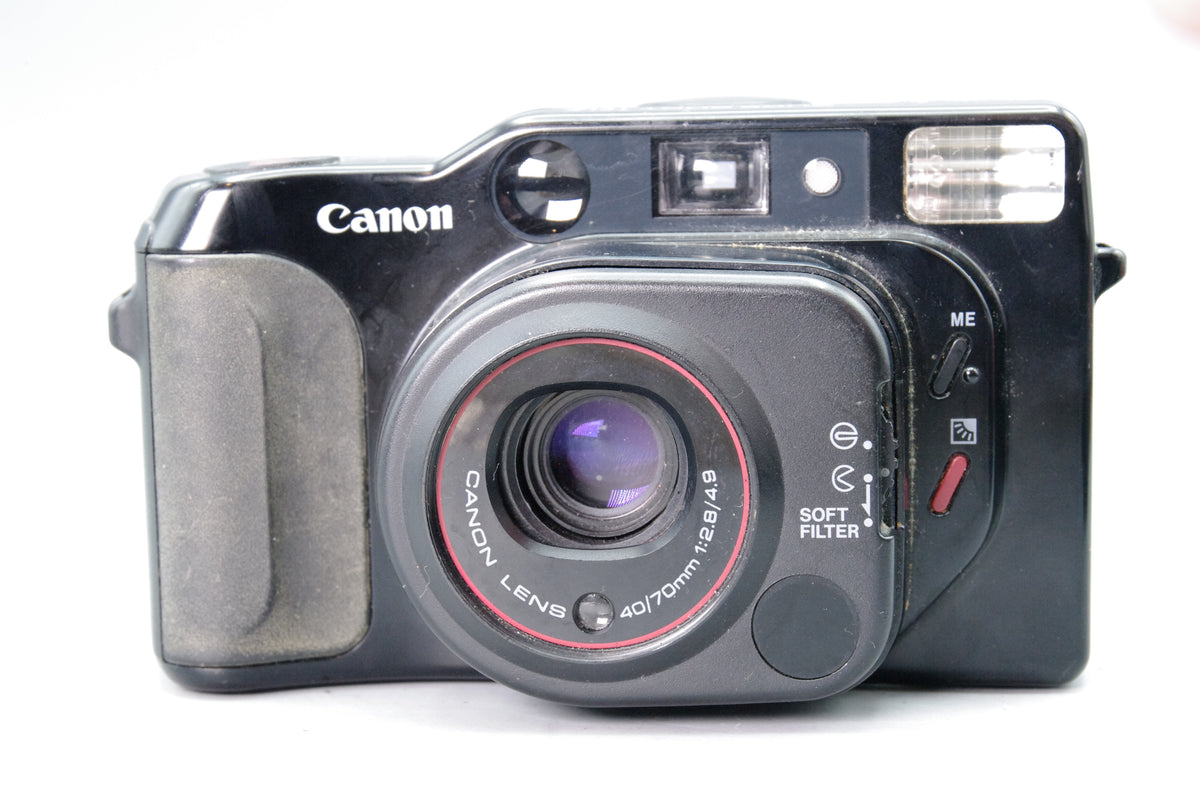 Canon Sure Shot Tele 35mm Film Camera – Tested & Working – Very Good Condition