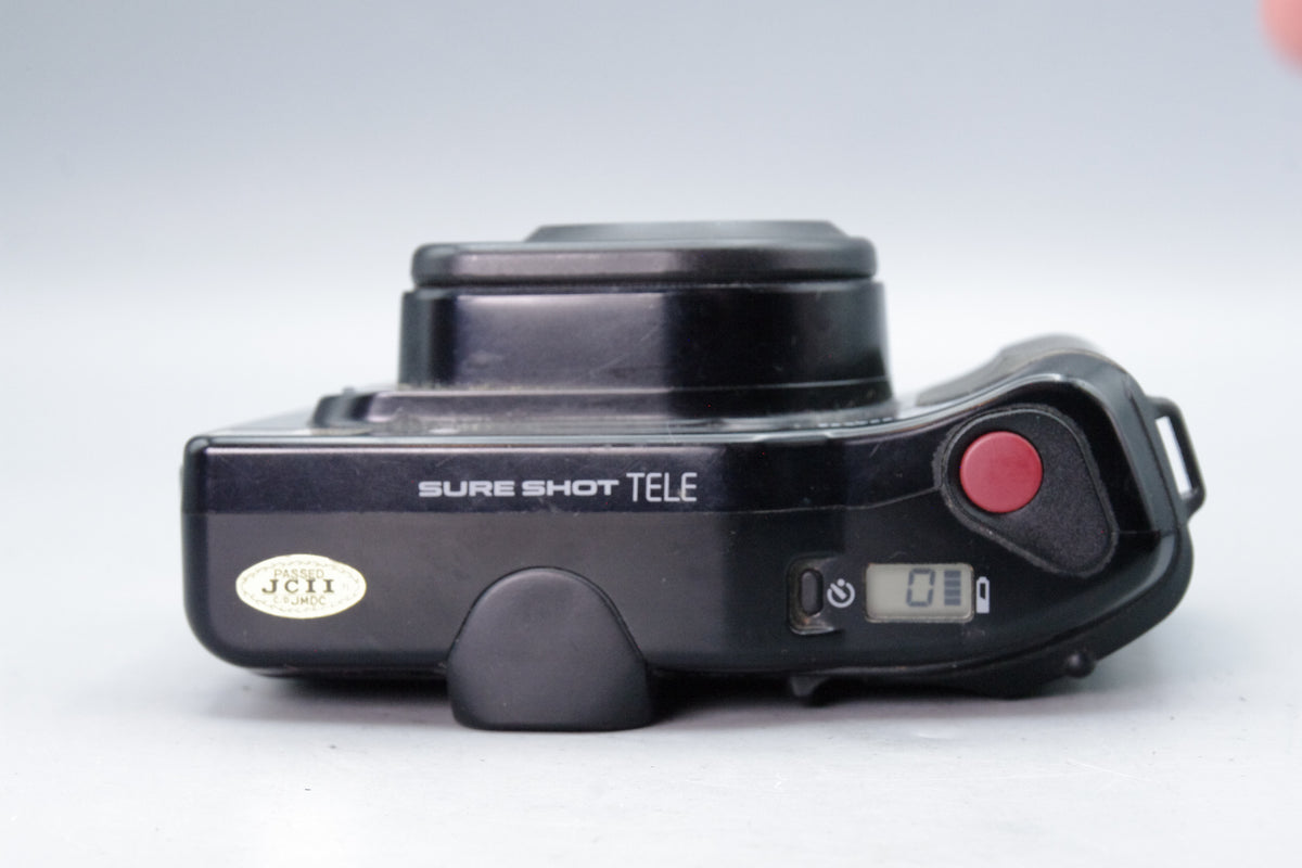 Canon Sure Shot Tele 35mm Film Camera – Tested & Working – Very Good Condition