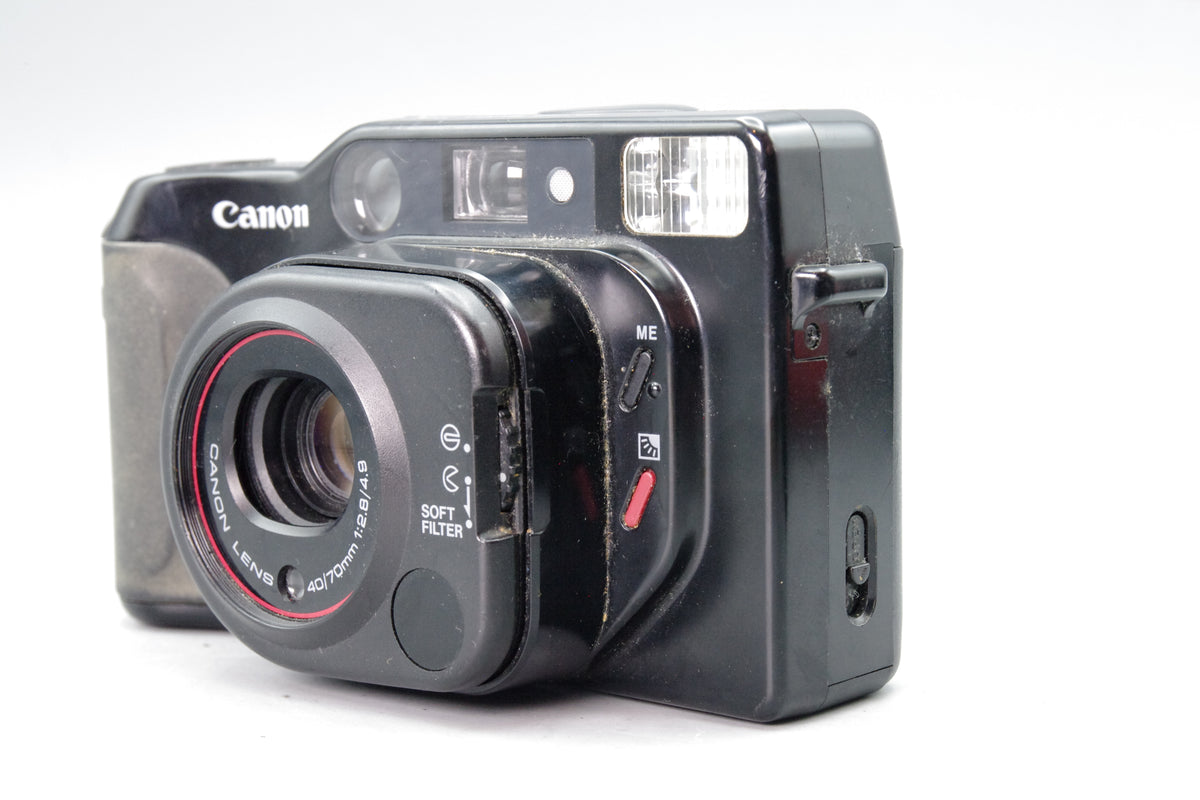 Canon Sure Shot Tele 35mm Film Camera – Tested & Working – Very Good Condition