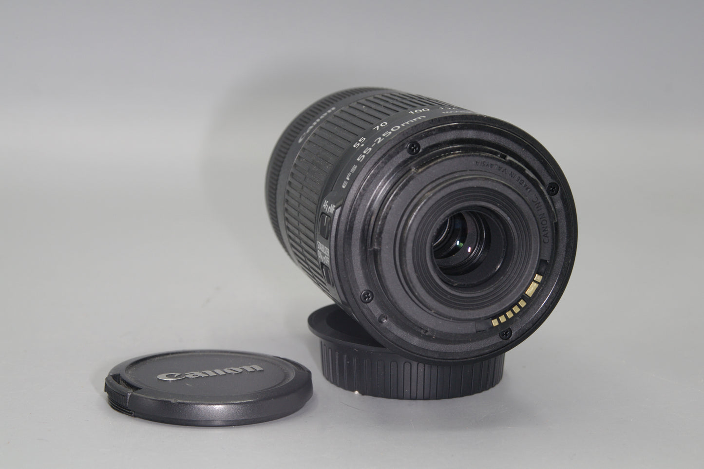 Canon EF-S 55-250mm F/4-5.6 IS II AF Zoom Lens with Caps Excellent