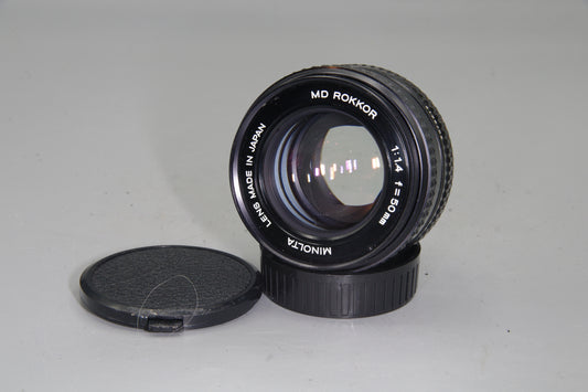 Minolta MD Rokkor 50mm f1.4 Lens – Fast Prime, Manual Focus, Tested
