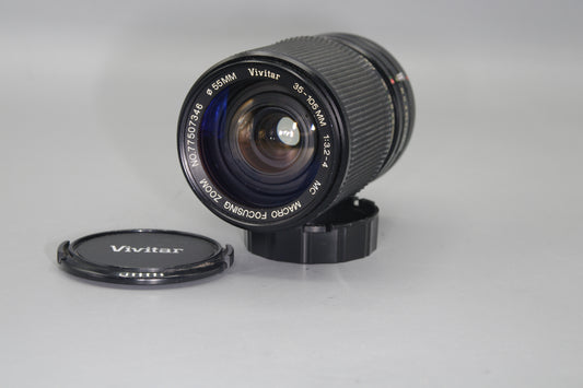 Vivitar Macro 35-105mm F/3.2-5 Lens -Canon FD Mount - Excellent