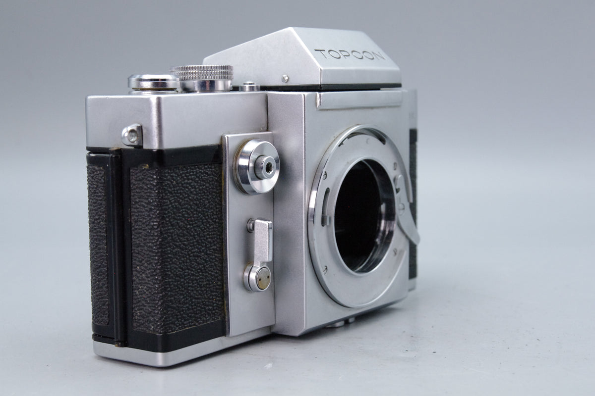 Topcon RE Super Tokyo Kogaku 35mm SLR Film Camera Body Chrome Spares Repair