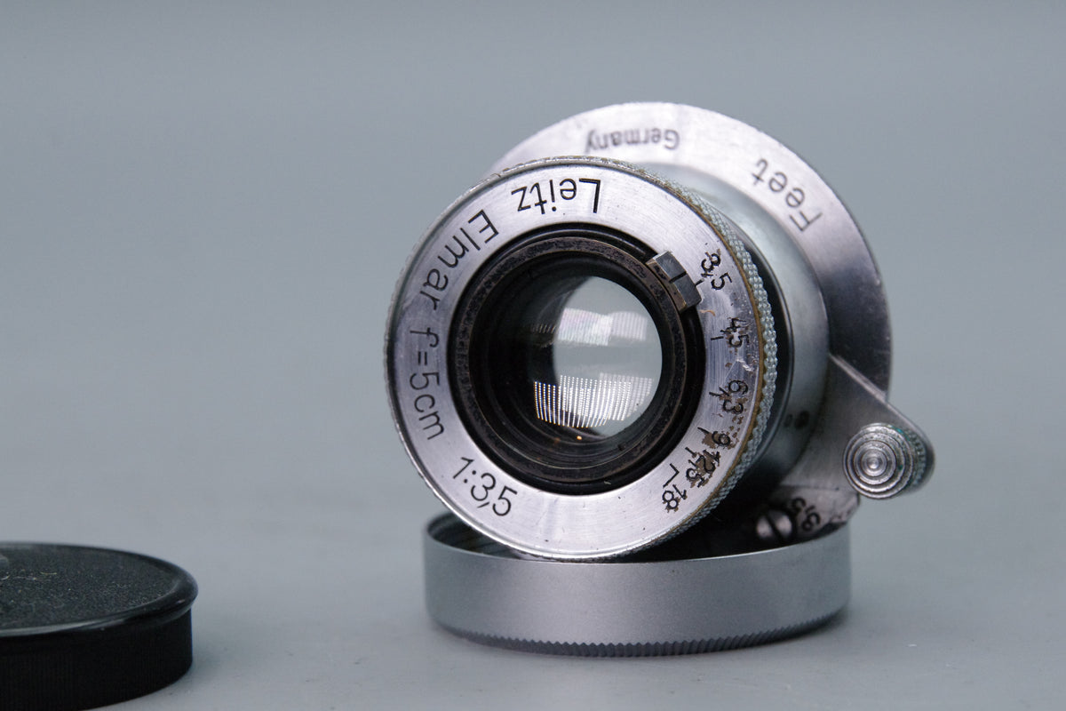 Leitz Elmar 5cm f/3.5 L39 Collapsible Lens – Serviced – With Caps