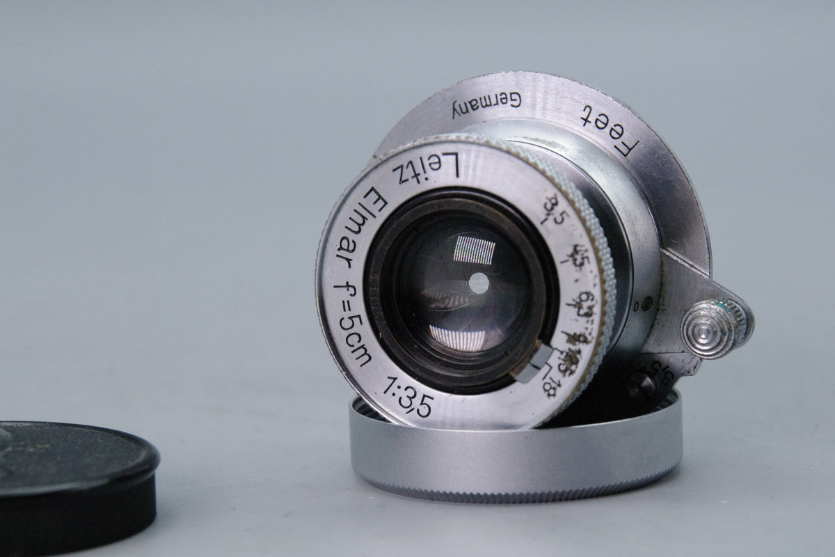 Leitz Elmar 5cm f/3.5 L39 Collapsible Lens – Serviced – With Caps