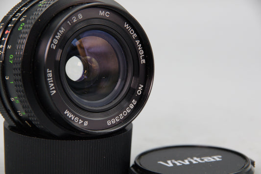 Vivitar 28mm F/2.8 Wide Angle Lens -  OM Mount - Excellent Condition
