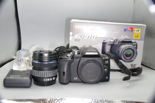 Boxed Olympus E-510 10MP 4/3 DSLR with 14-42mm Lens