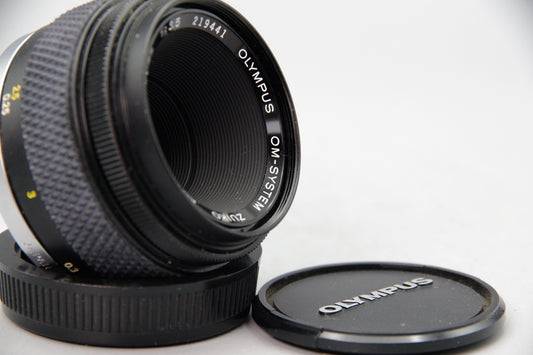 Olympus OM Zuiko Auto‑Macro 50mm f3.5 Lens – Olympus OM Mount – VGC