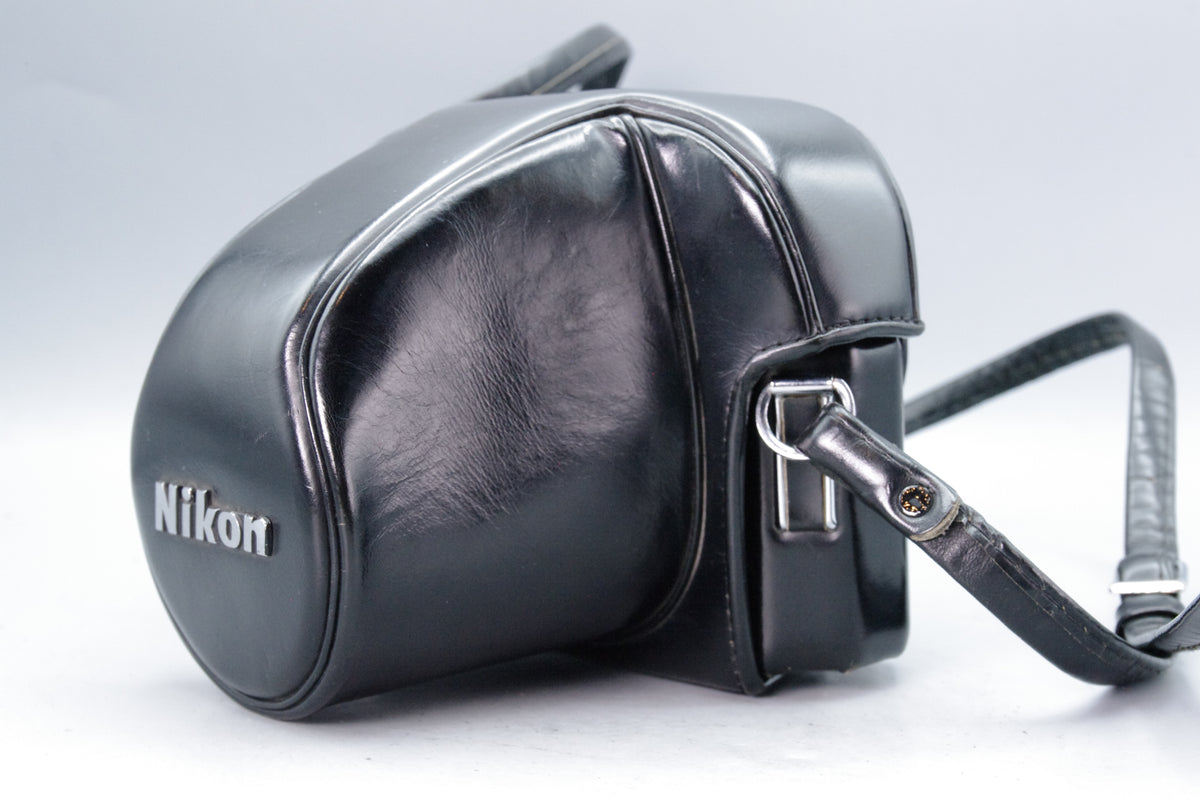 Nikon CH-1 Vintage Black Hard Leather Ever-Ready Camera Case Strap F F2