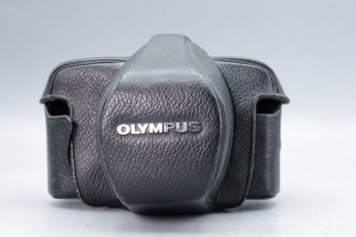 Olympus OM‑Series Black Leather Case – Genuine Olympus – Very Good Condition