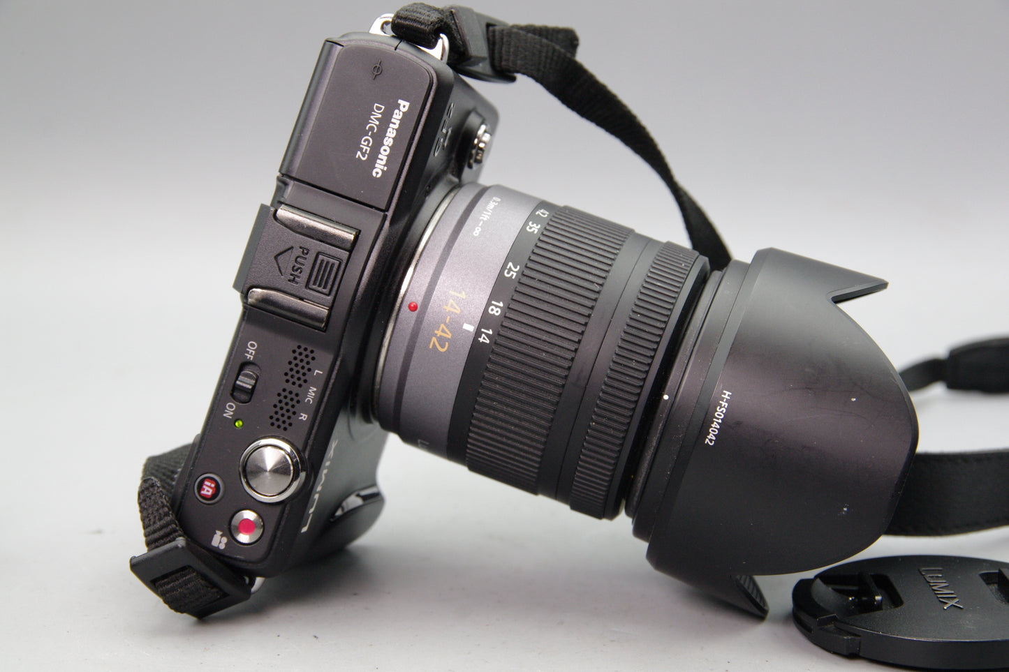 Panasonic Lumix DMC‑GF2 12MP with 14‑42mm Lens, Virtually Unmarked S/C 501
