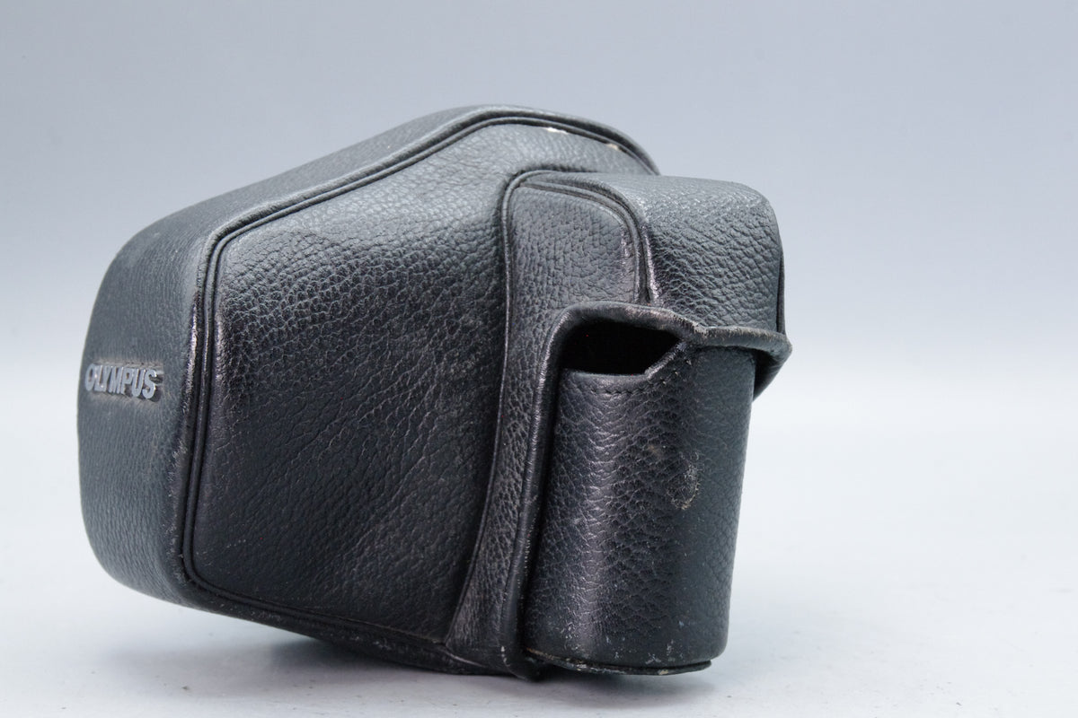 Olympus OM‑Series Black Leather Case – Genuine Olympus – Very Good Condition