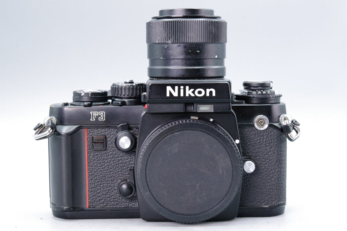Nikon F3 35mm SLR Film Camera Body with DW-4 6x Magnifying Finder Tested