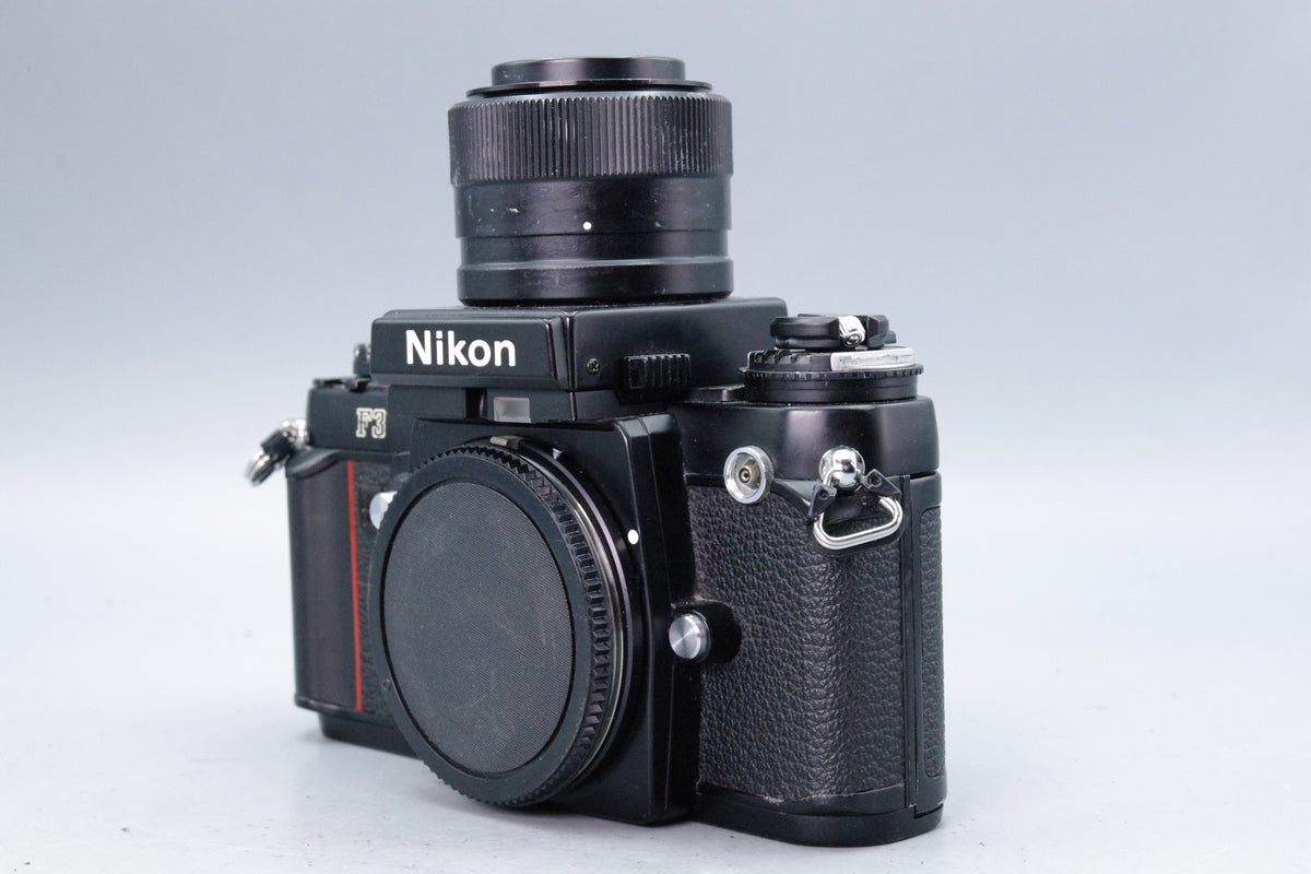Nikon F3 35mm SLR Film Camera Body with DW-4 6x Magnifying Finder Tested