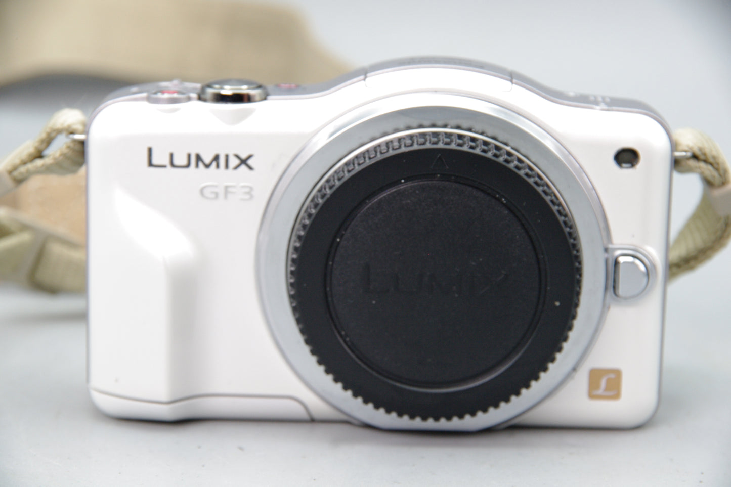 Panasonic Lumix DMC‑GF3 12MP Body in White with Charger – Excellent Condition