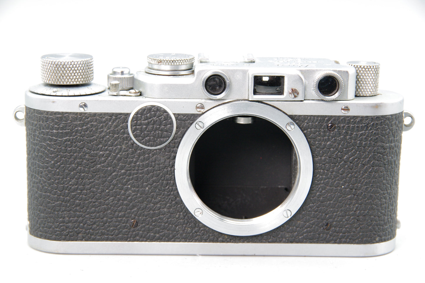 Leica II 35mm Rangefinder Camera 1948 Chrome Serial 358525 No Base Plate