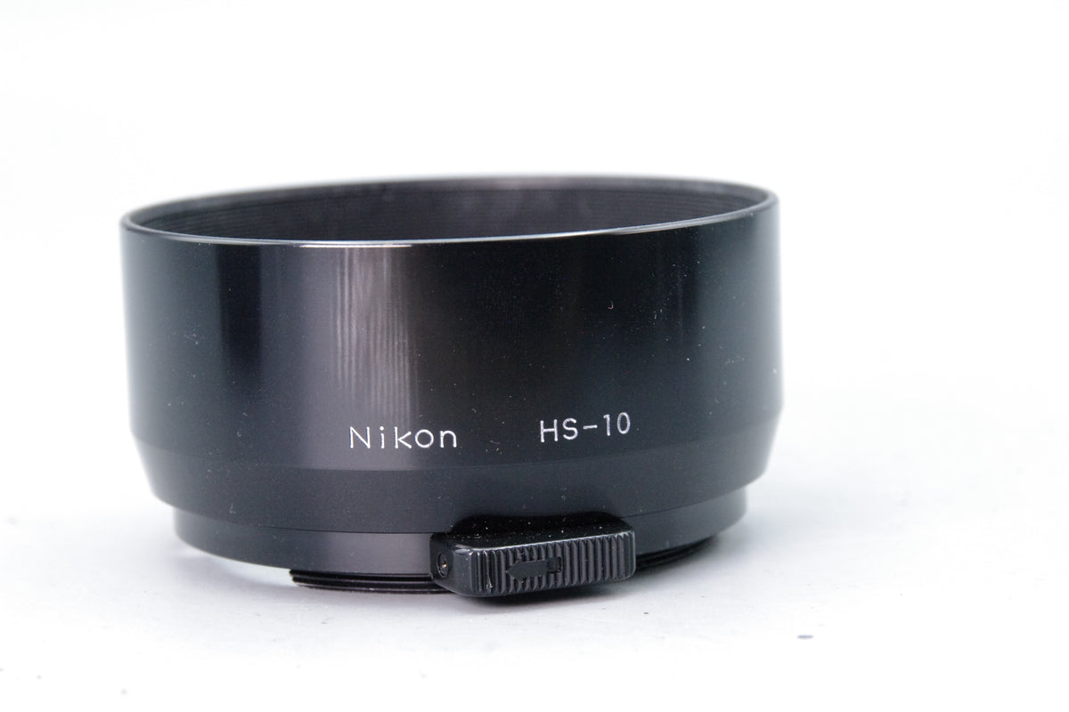 Genuine Nikon HS‑10 Metal Lens Hood for Nikkor 105mm f/2.5 & 135mm f/3.5 –EXC